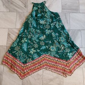 Sundance Green Floral Dress XXL